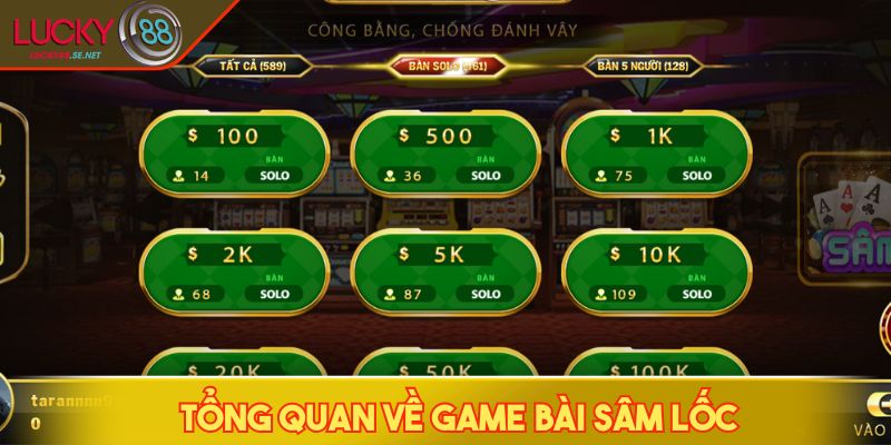 Tổng quan về game bài Sâm Lốc 