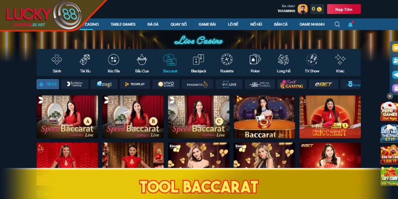 Tool baccarat